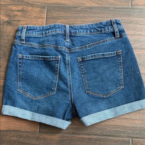 Copper Key Dark Blue Jean Shorts - Picture 4 of 5